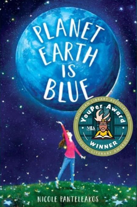 Planet Earth Is Blue book cover with YouPer Award winner seal