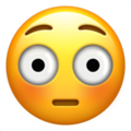 Flush face emoji image