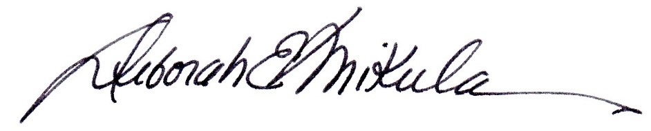 Deborah Mikula signature