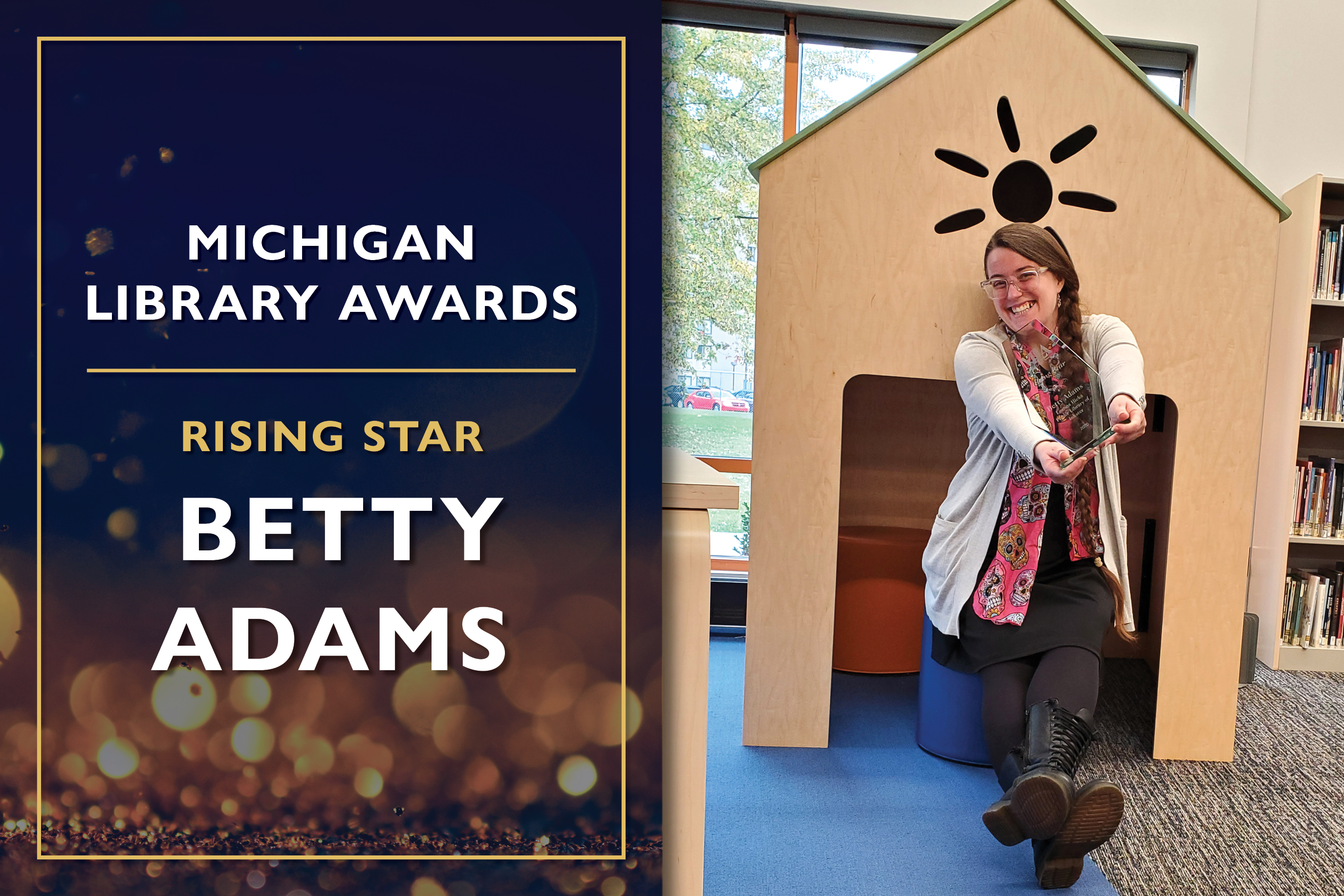 Rising Star Betty Adams, Library Director at the Leanna Hicks Public Library of Inkster