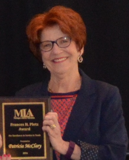 2016 Frances H. Pletz Award Winner Patricia McClary 