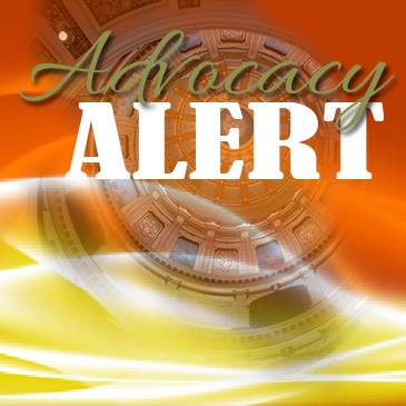 MLA advocacy alert logo